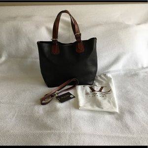 Tuscany Leather black convertible bag